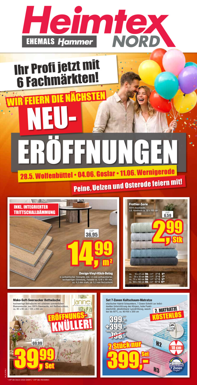 Heimtex Nord vom Samstag, 30.05.2026