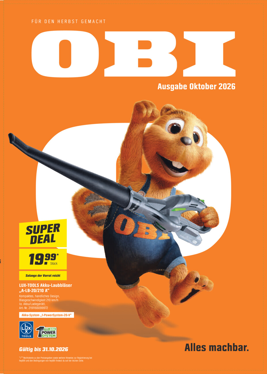 OBI 10/2026 vom Freitag, 02.10.2026