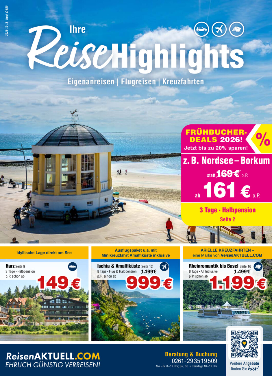Ihre Reisehighlights 2025-10-16 vom Samstag, 18.10.2025
