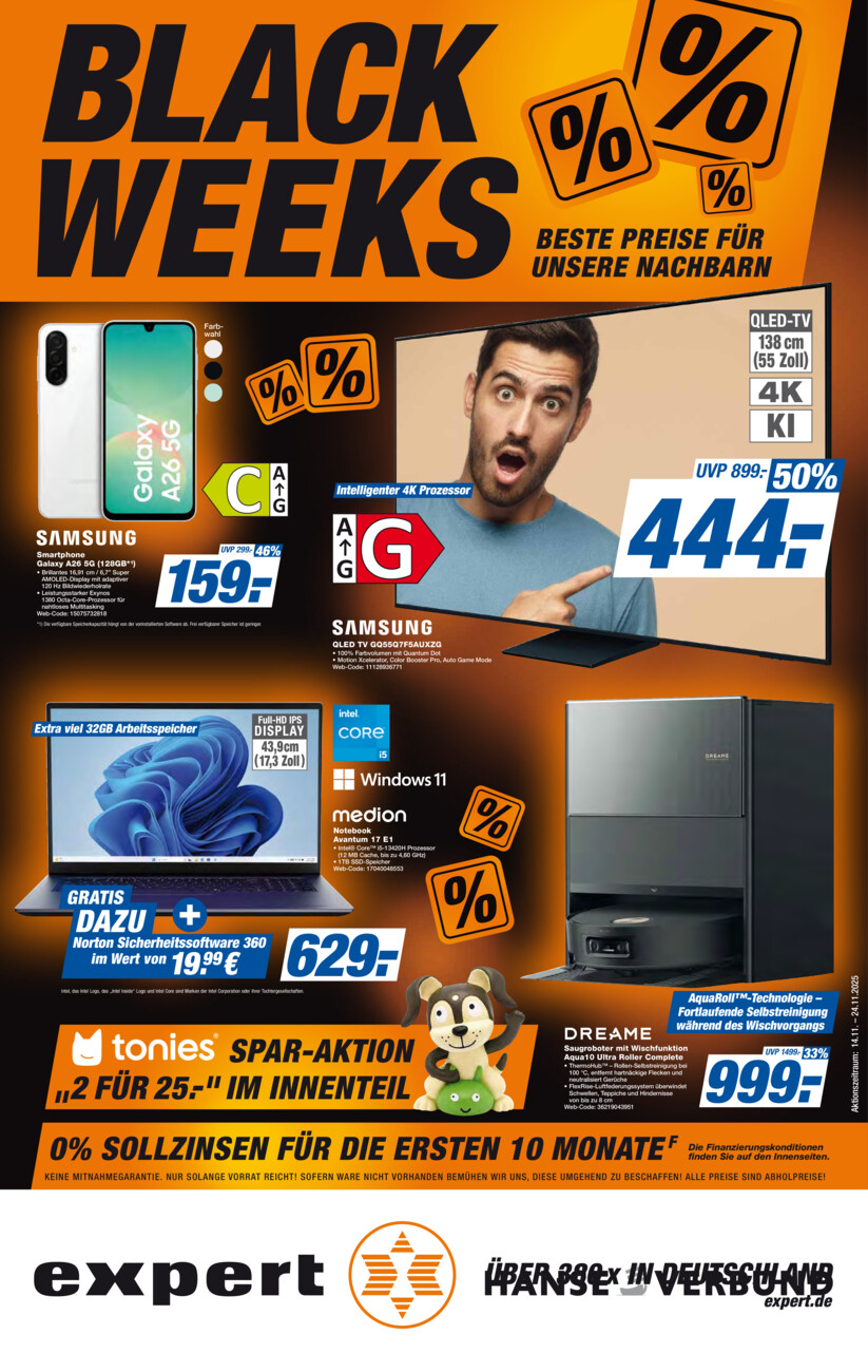 Expert Black Weeks 47/2025 vom Freitag, 14.11.2025