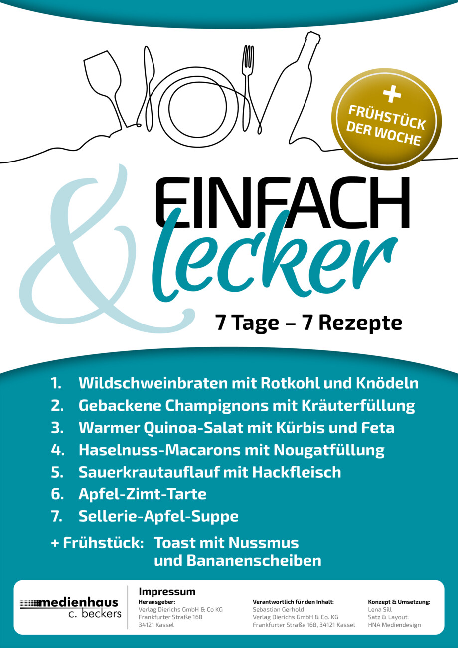 Einfach & Lecker - 7 Tage-7 Rezepte 90/2025 vom Montag, 17.11.2025