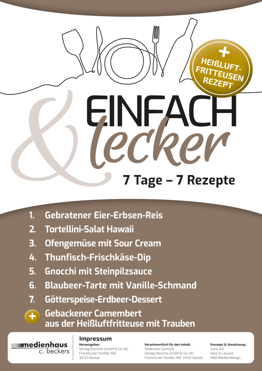 Einfach & Lecker: 7 Tage, 7 Rezepte Nr. 129 vom Montag, 17.08.2026