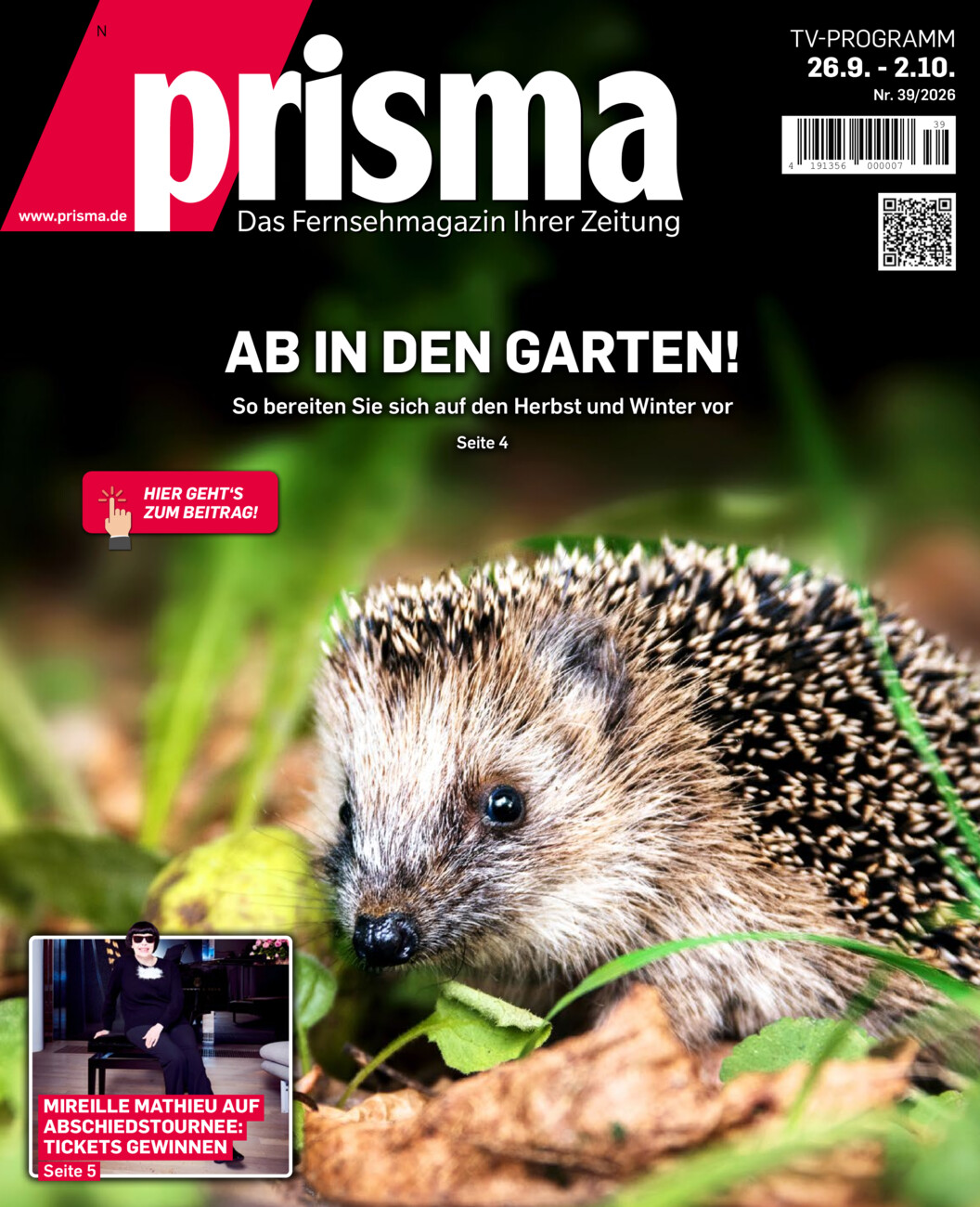Prisma Nord 39/2026 vom Dienstag, 22.09.2026