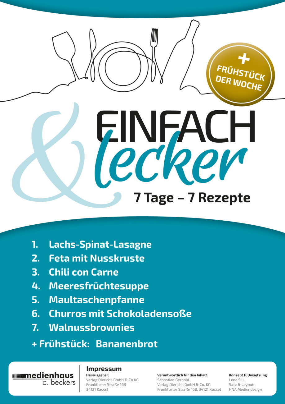 Einfach & Lecker: 7 Tage, 7 Rezepte Nr. 97 vom Montag, 05.01.2026