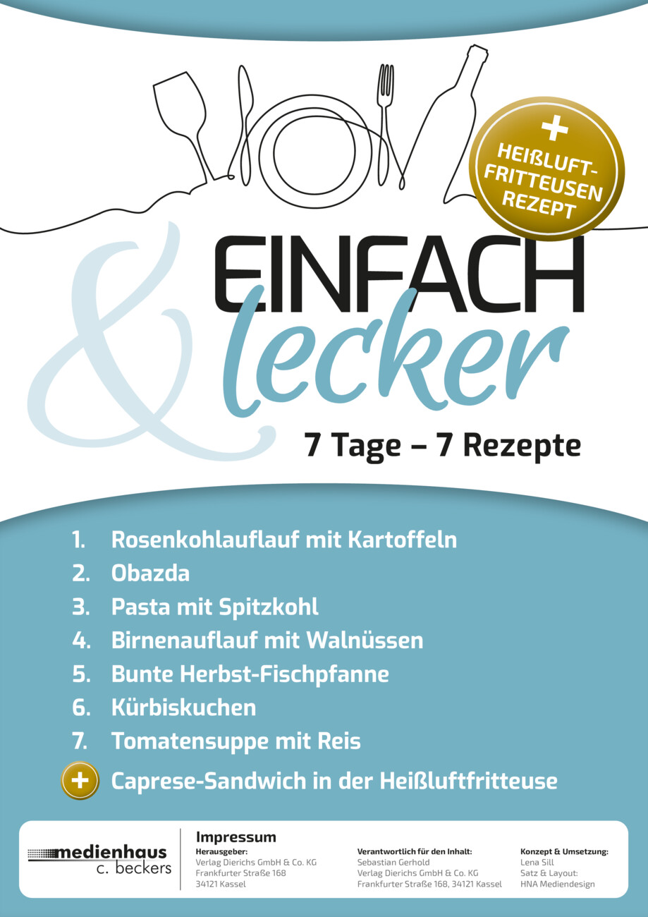 Einfach & Lecker: 7 Tage, 7 Rezepte Nr. 138 vom Montag, 19.10.2026