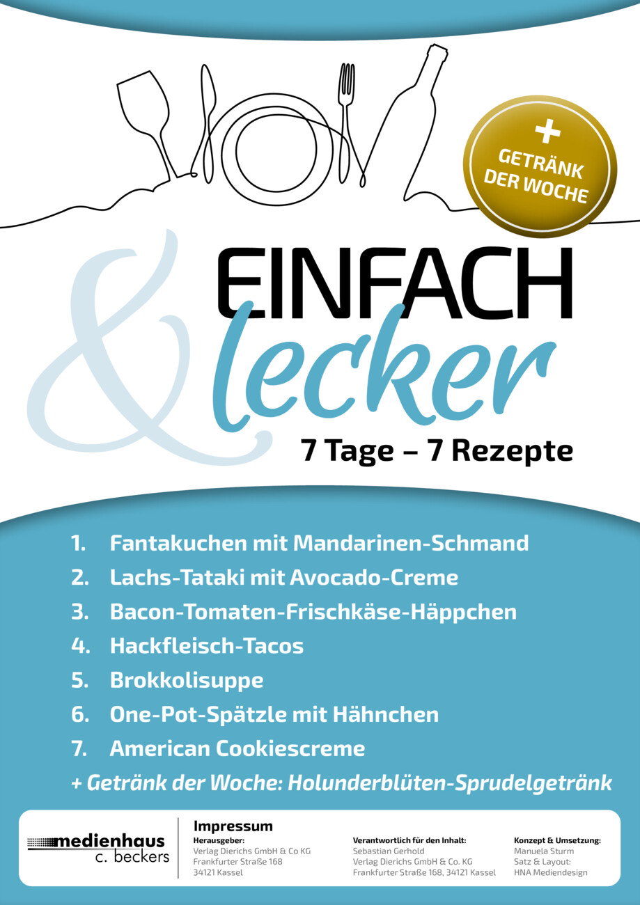 Einfach & Lecker - 7 Tage-7 Rezepte 61/2025 vom Montag, 28.04.2025