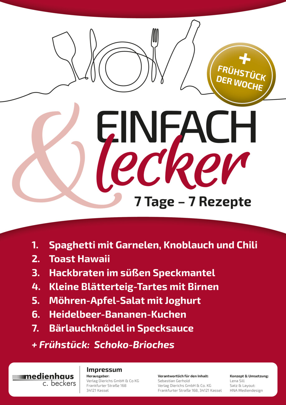 Einfach & Lecker - 7 Tage-7 Rezepte 85/2025 vom Montag, 13.10.2025