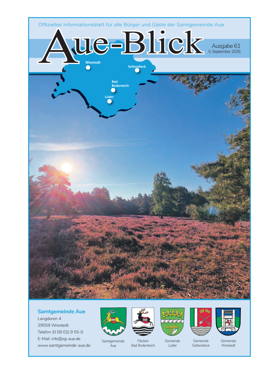 Aue-Blick Nr. 61 vom Samstag, 05.09.2026