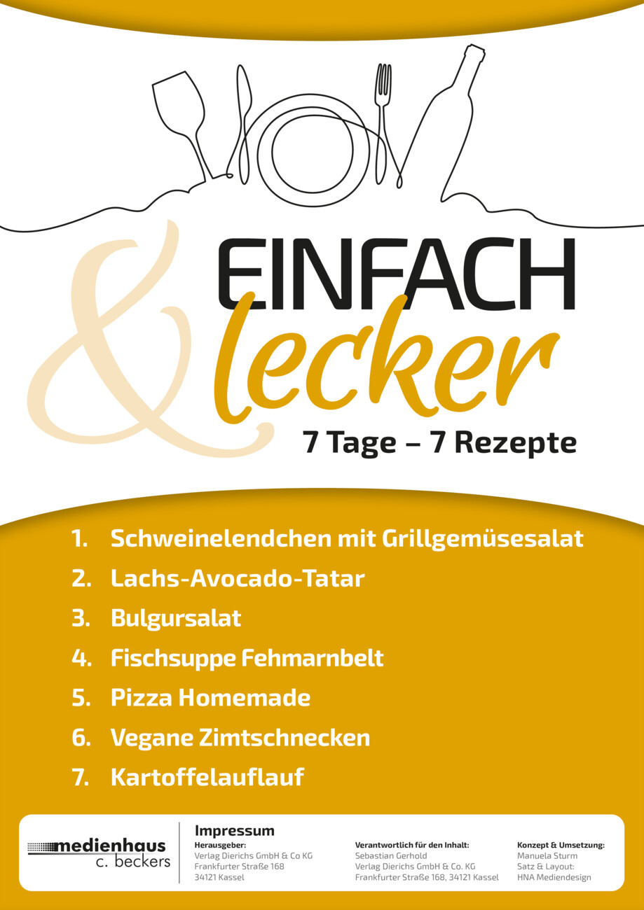 Einfach & Lecker - 7 Tage-7 Rezepte 35/2024 vom Montag, 28.10.2024