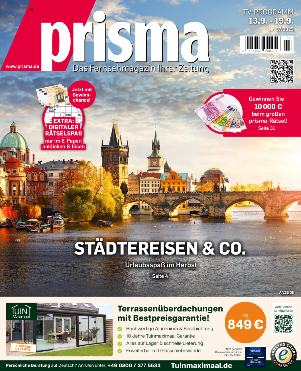 Prisma Nord 37/2025 vom Dienstag, 09.09.2025