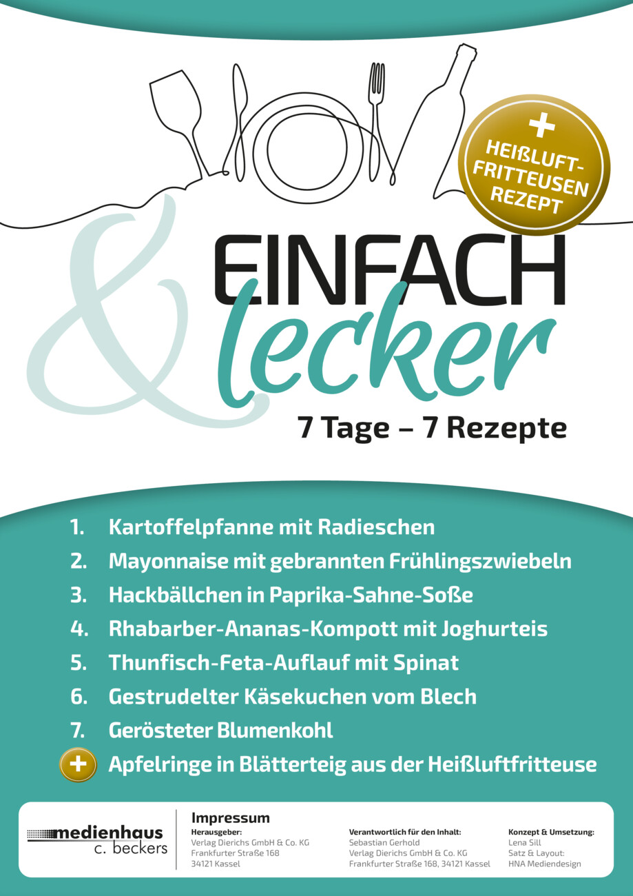 Einfach & Lecker: 7 Tage, 7 Rezepte Nr. 113 vom Montag, 27.04.2026