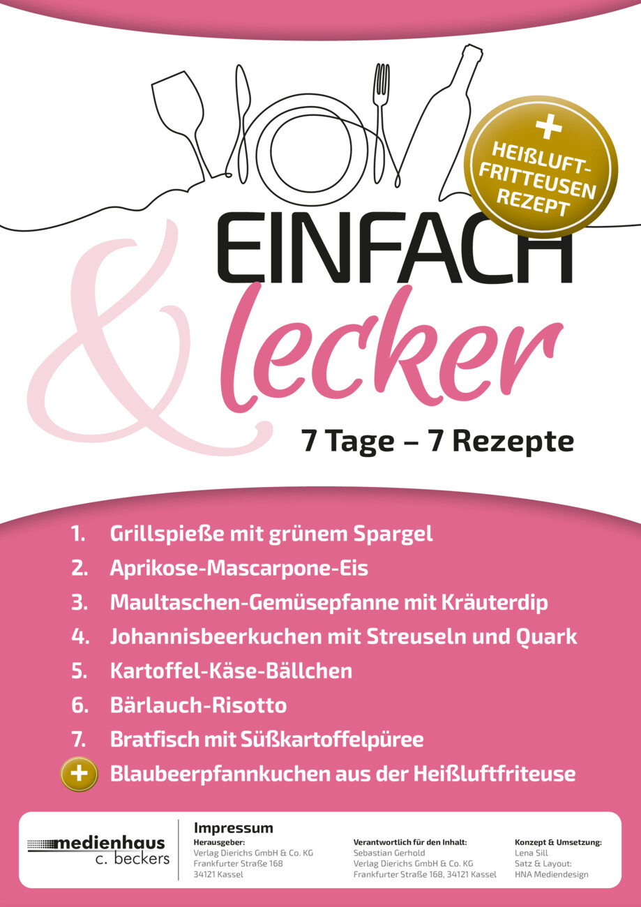 Einfach & Lecker: 7 Tage, 7 Rezepte Nr. 126 vom Montag, 27.07.2026