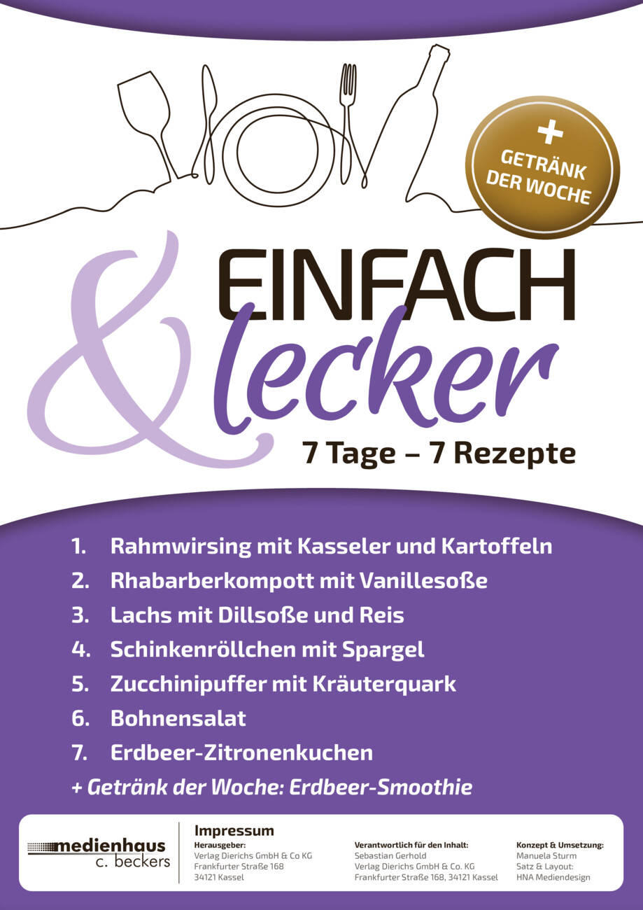 Einfach & Lecker - 7 Tage-7 Rezepte Nr. 62 vom Montag, 05.05.2025