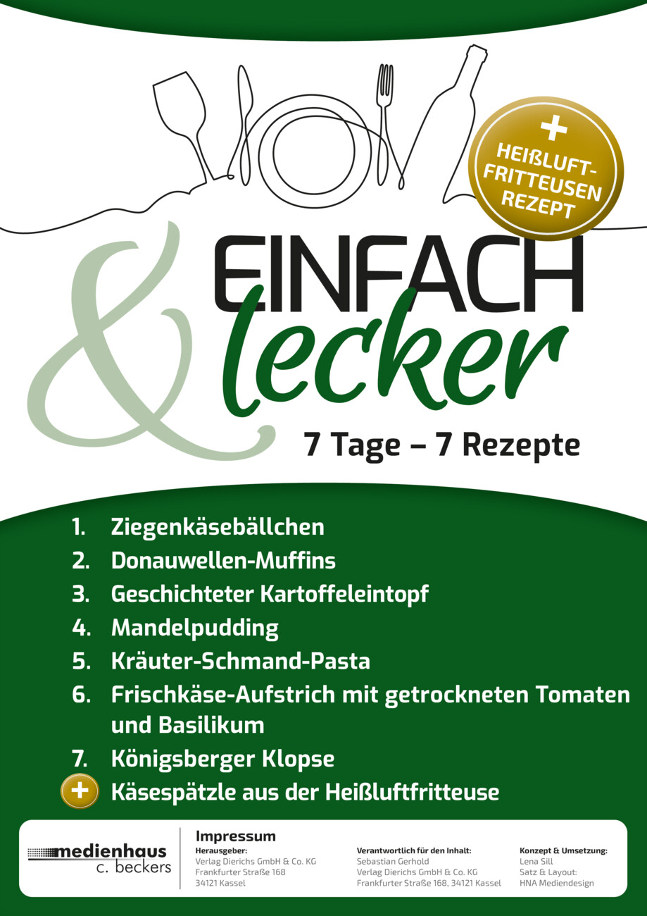 Einfach & Lecker: 7 Tage, 7 Rezepte Nr. 135 vom Montag, 28.09.2026