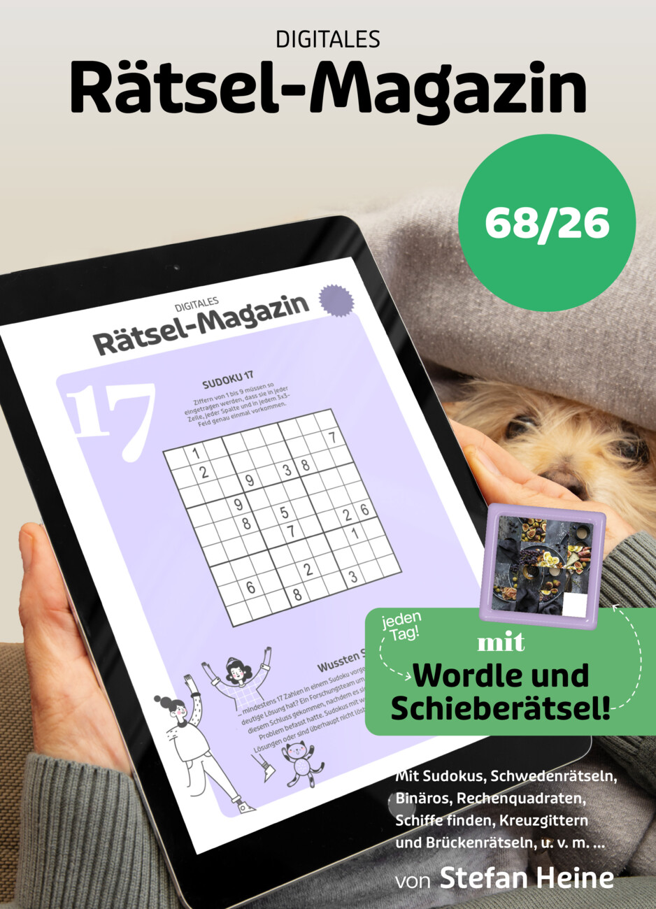 Rätselheft Nr. 68/2026 vom Mittwoch, 19.08.2026