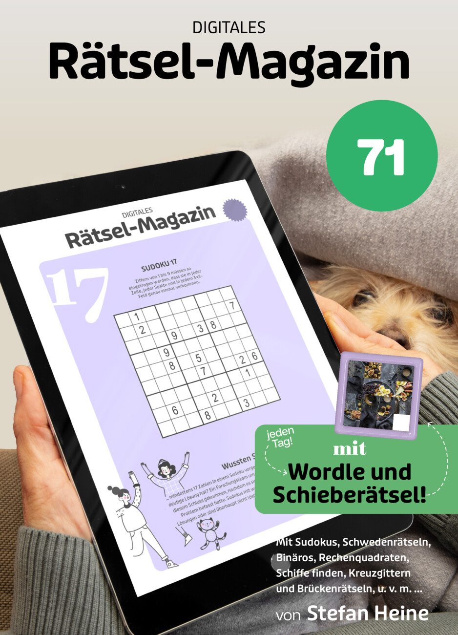 Rätselheft Nr. 71 vom Mittwoch, 09.09.2026
