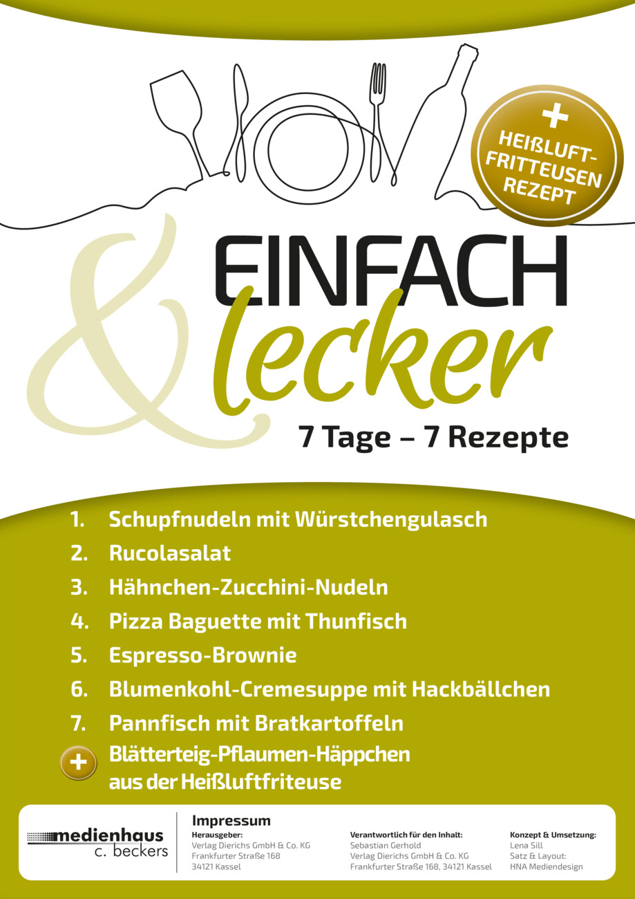 Einfach & Lecker: 7 Tage, 7 Rezepte Nr. 106 vom Montag, 09.03.2026