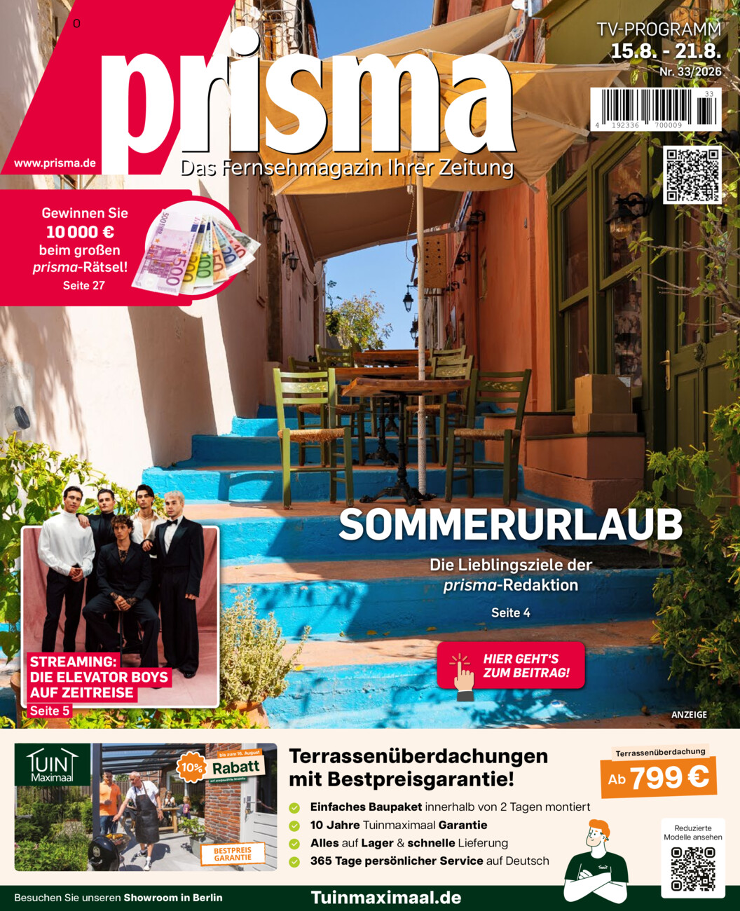 Prisma Ost 33/2026 vom Dienstag, 11.08.2026
