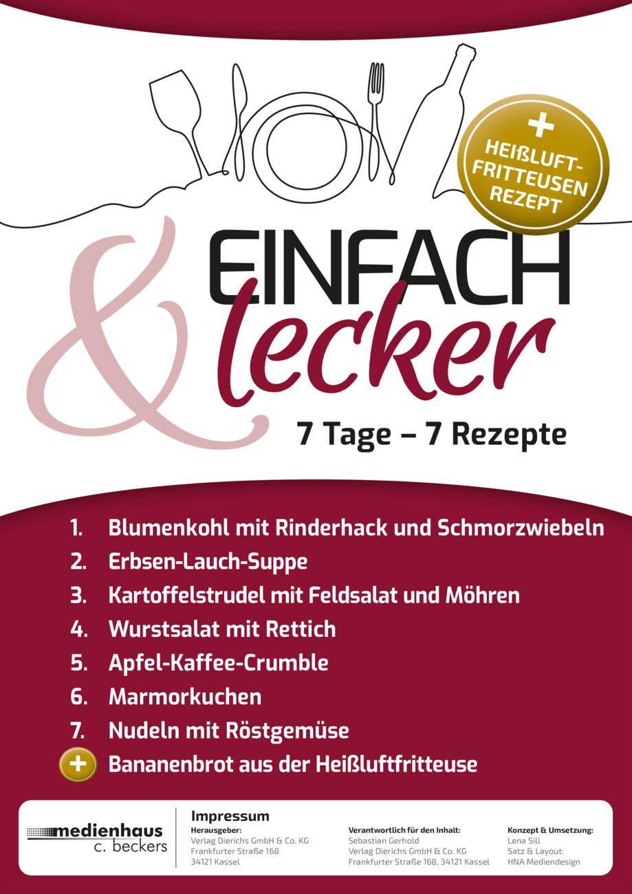 Einfach & Lecker: 7 Tage, 7 Rezepte Nr. 133 vom Montag, 14.09.2026
