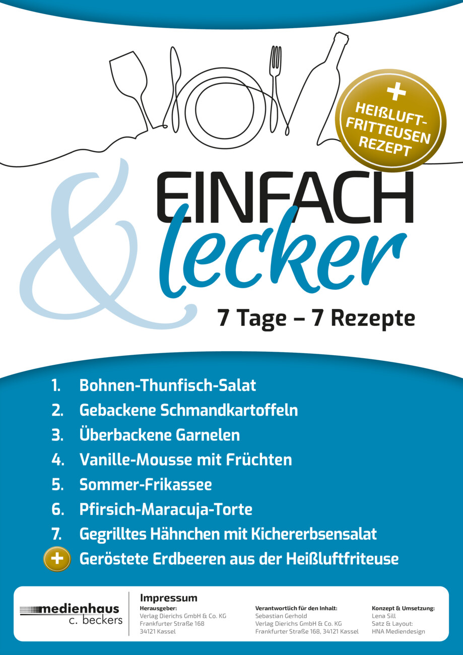 Einfach & Lecker: 7 Tage, 7 Rezepte Nr. 127 vom Montag, 03.08.2026