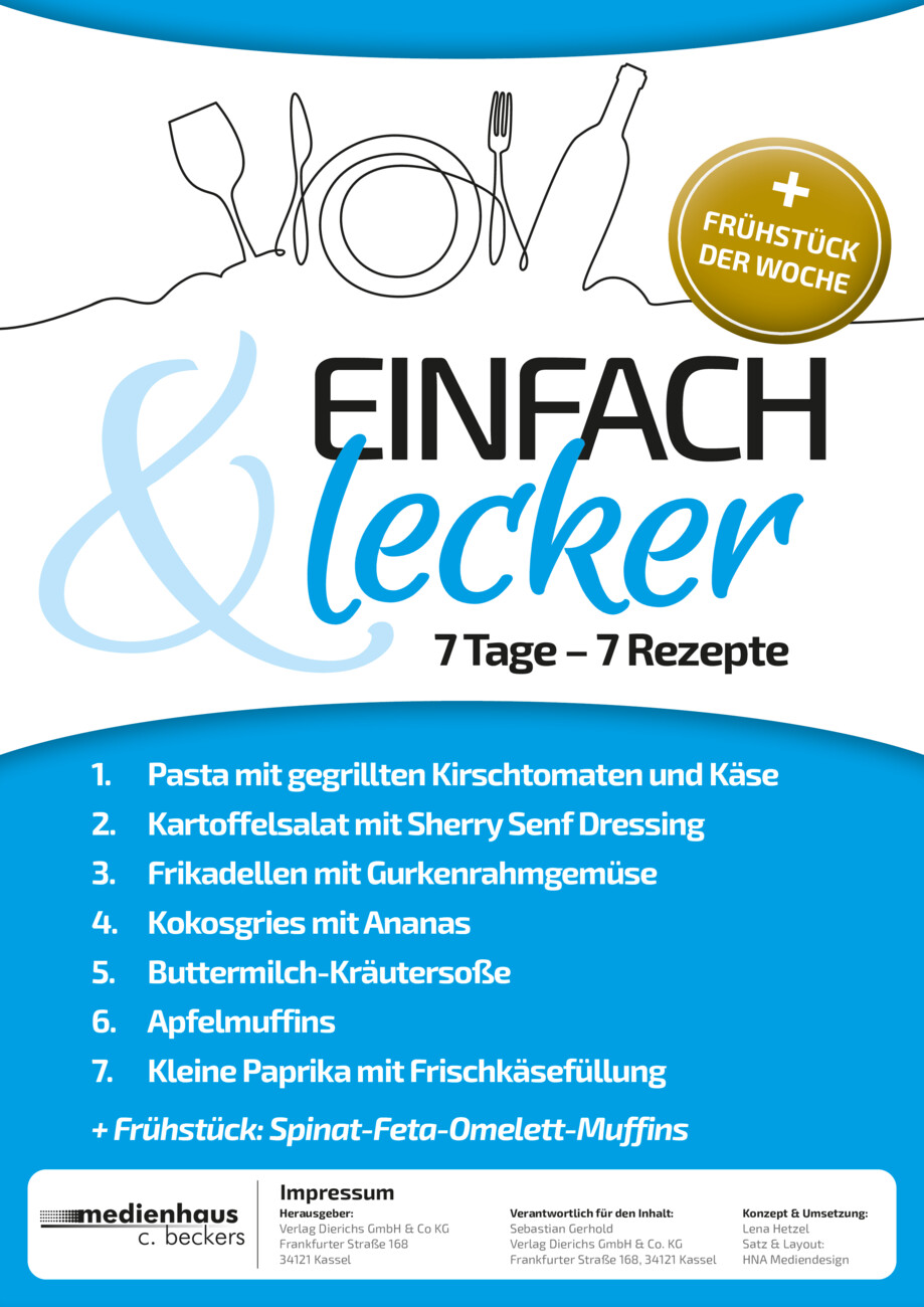 Einfach & Lecker - 7 Tage-7 Rezepte 77/2025 vom Montag, 18.08.2025