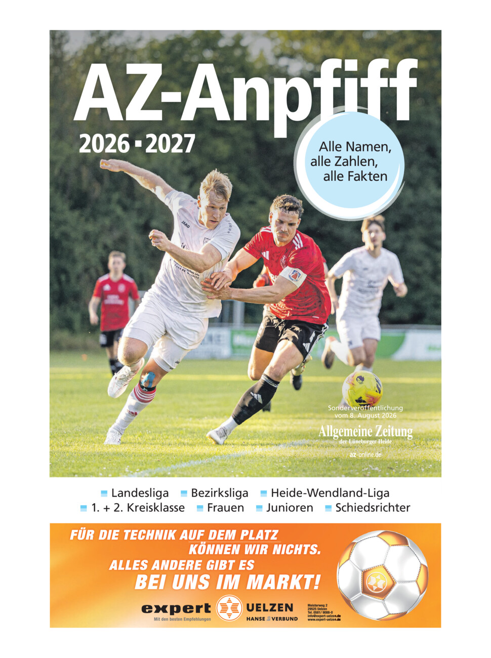 AZ-Anpfiff 2026 vom Samstag, 08.08.2026