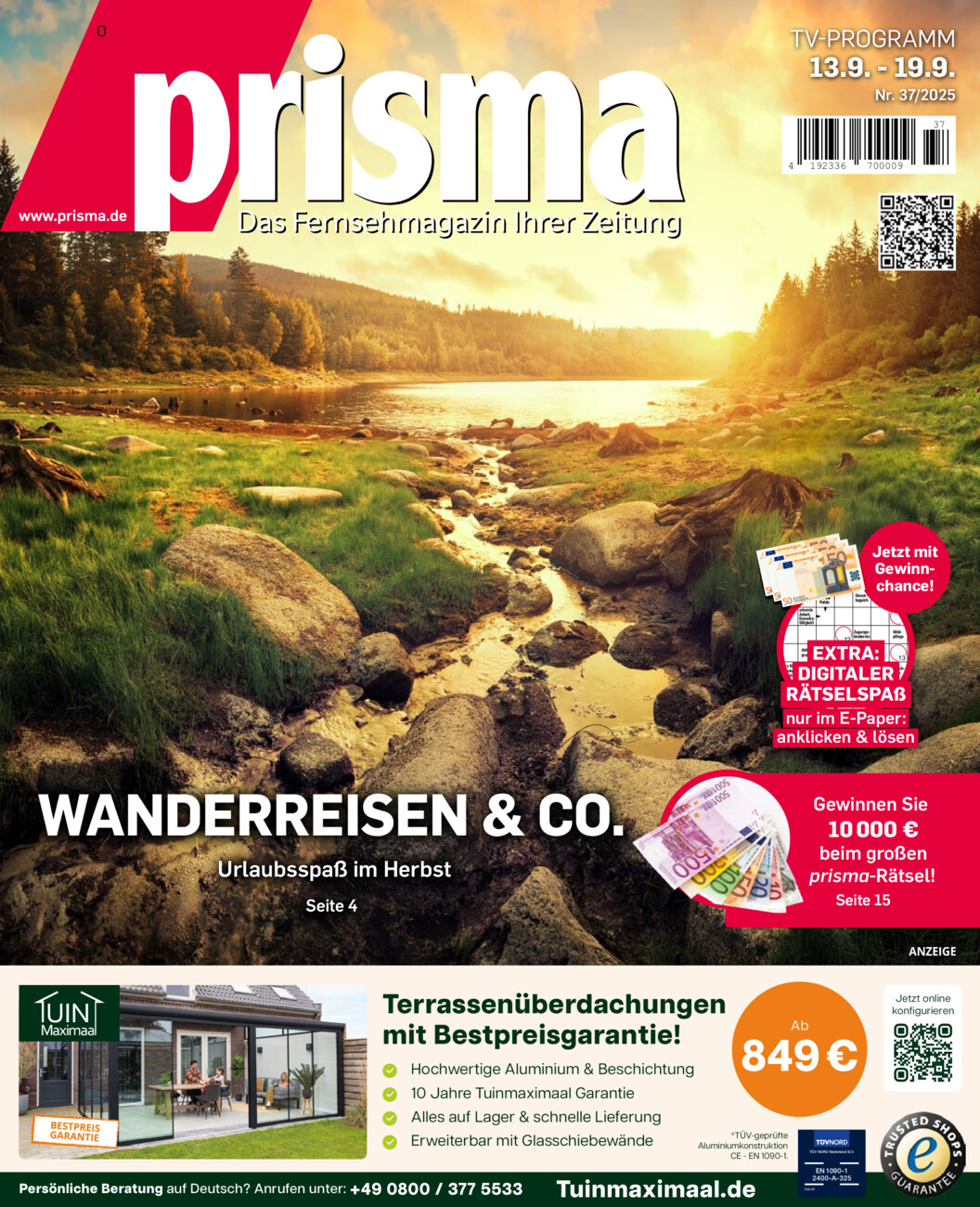 Prisma Ost 37/2025 vom Dienstag, 09.09.2025