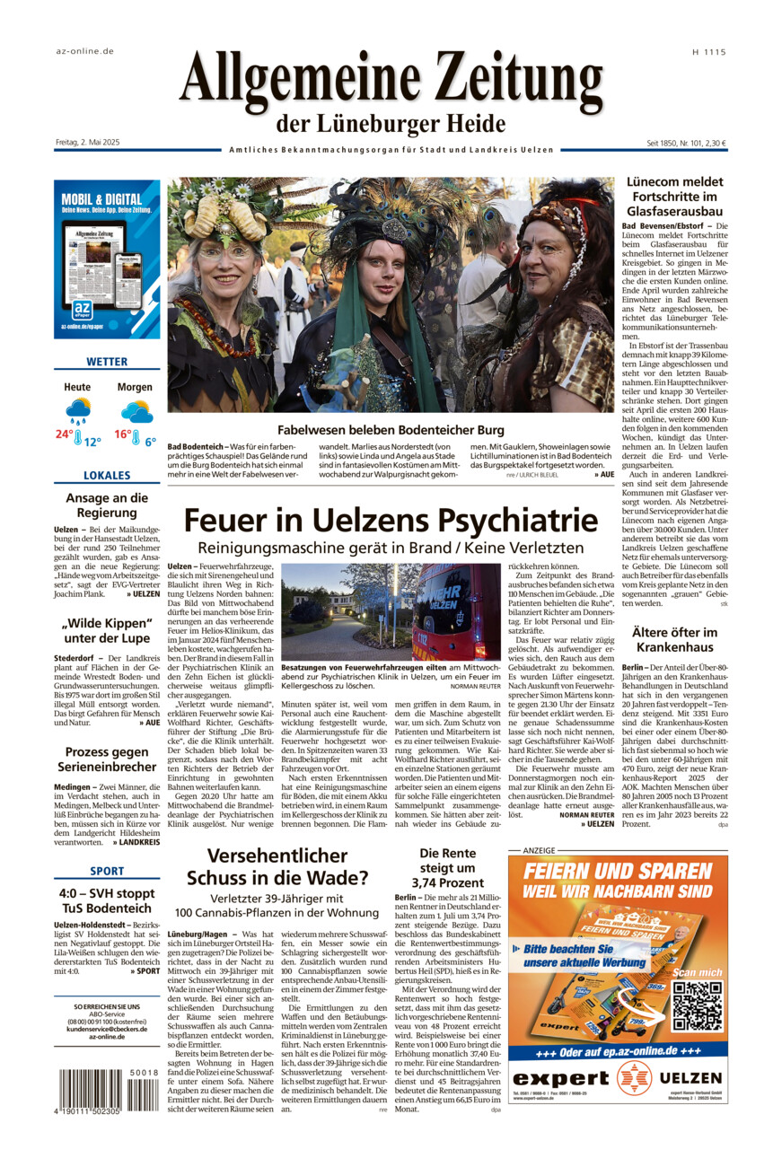 Allgemeine Zeitung vom Freitag, 02.05.2025