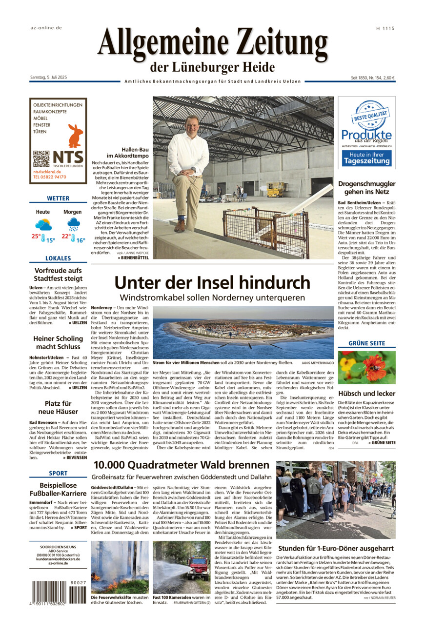 Allgemeine Zeitung vom Samstag, 05.07.2025
