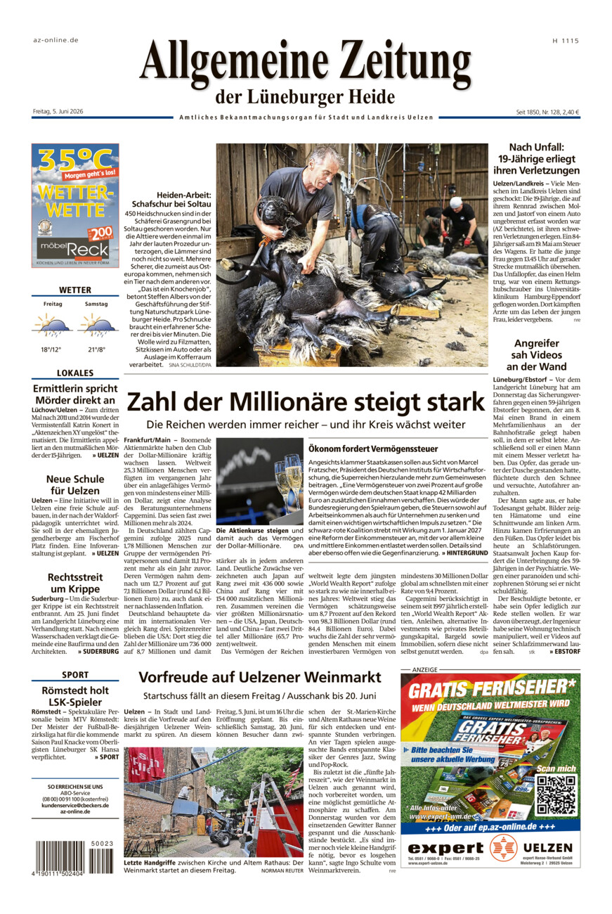 Allgemeine Zeitung vom Freitag, 05.06.2026