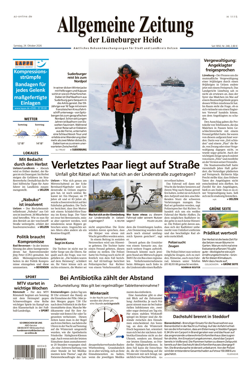 Allgemeine Zeitung vom Samstag, 24.10.2026